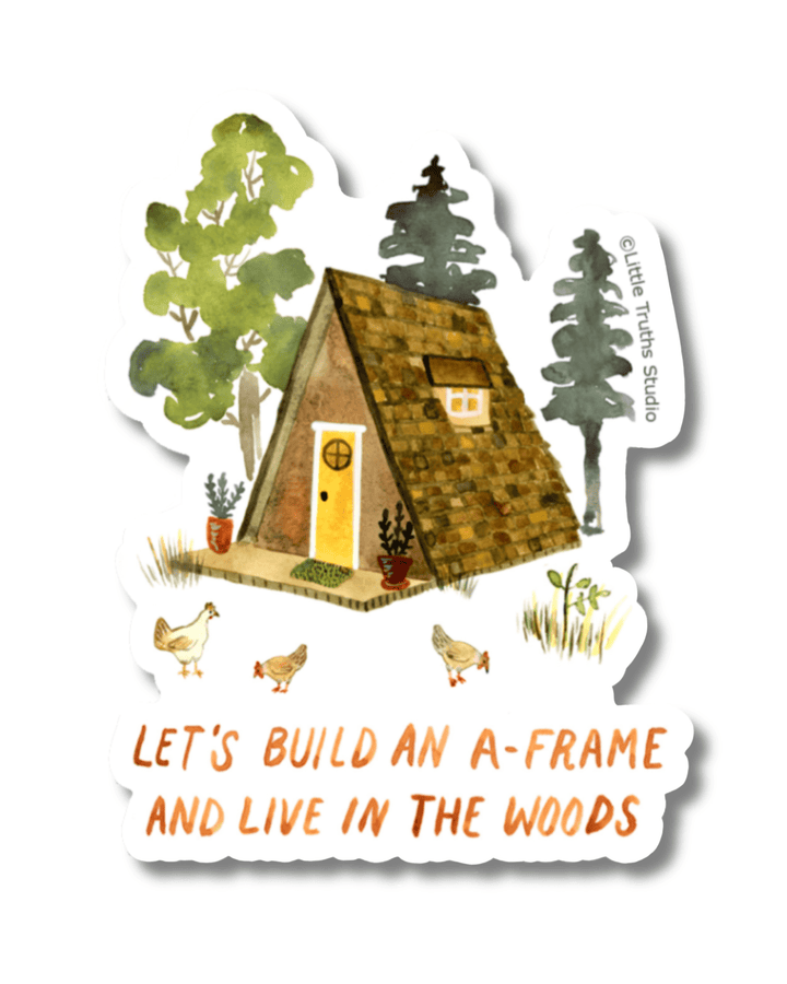 A-Frame Vinyl Sticker sticker Little Truths Studio