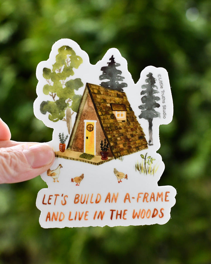 A-Frame Vinyl Sticker sticker Little Truths Studio