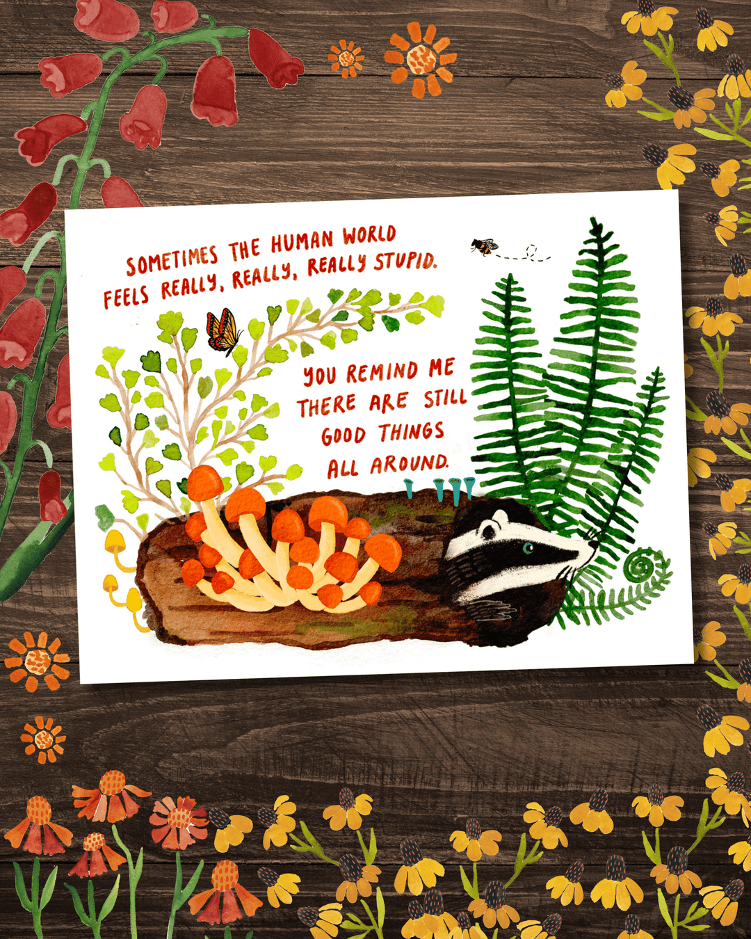 Good Things All Around Greeting Card Little Truths Studio