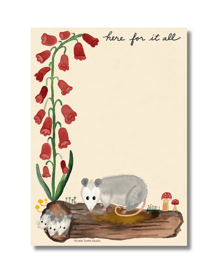Here For It All Notepad Notepad Little Truths Studio