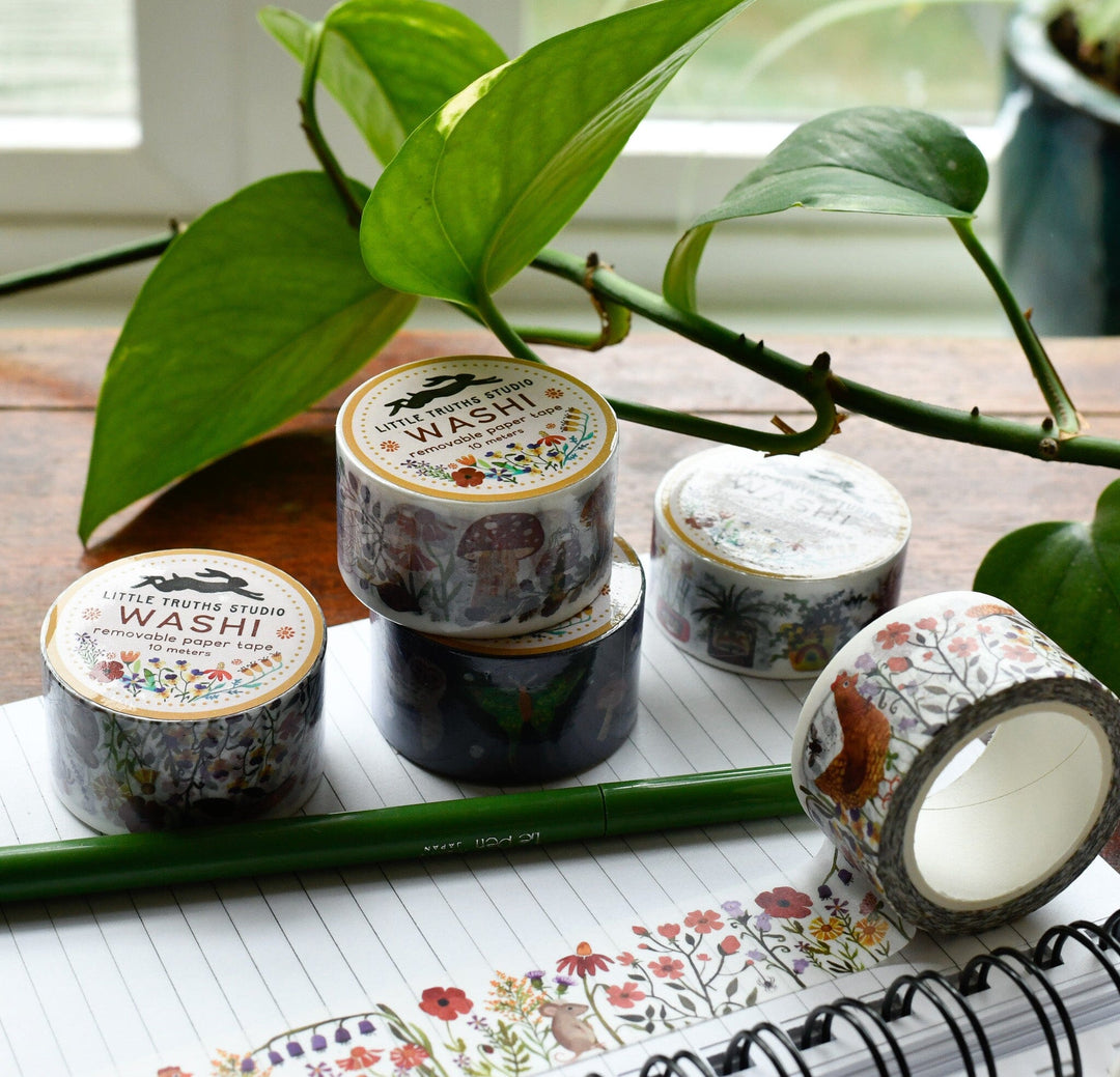 Late Summer Flowers Washi Tape Washi Tape Little Truths Studio