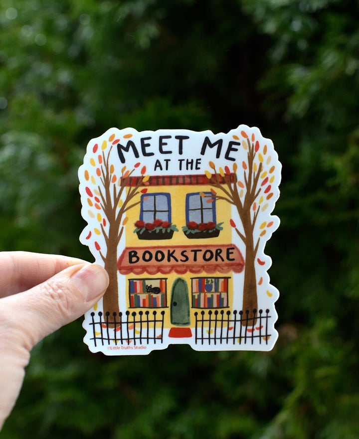 Meet Me At The Bookstore Sticker sticker Little Truths Studio