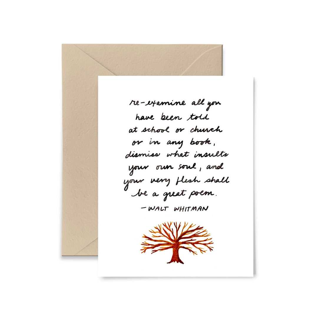 Re-examine All You Have Been Told Card Greeting Card Little Truths Studio