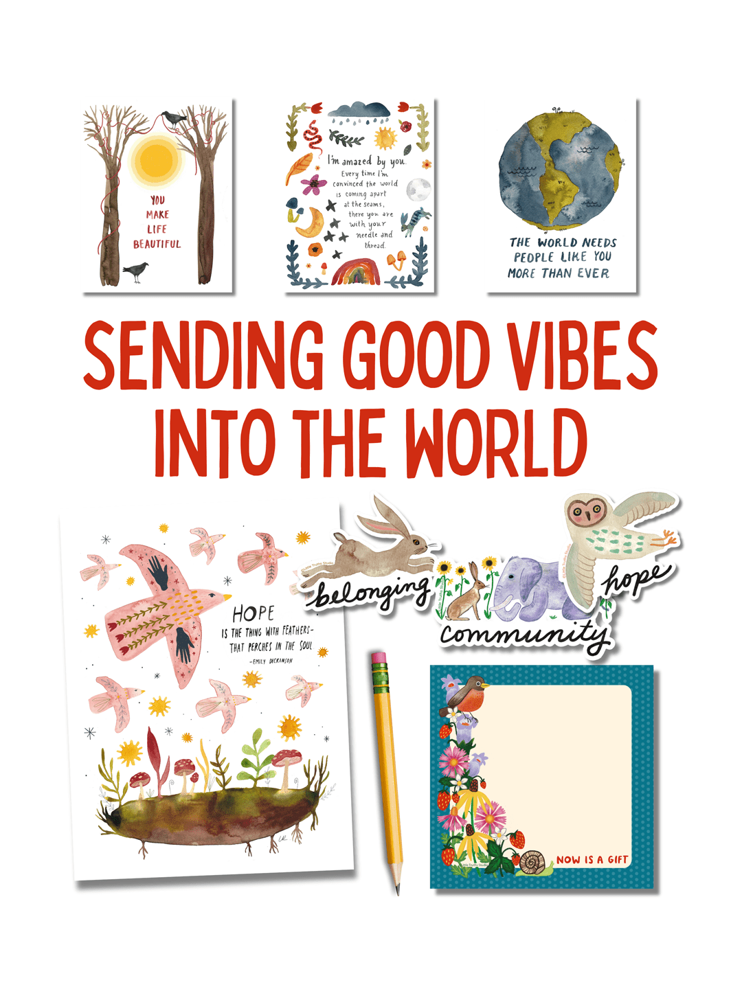 Sending Good Vibes Into The World Bundle Little Truths Studio
