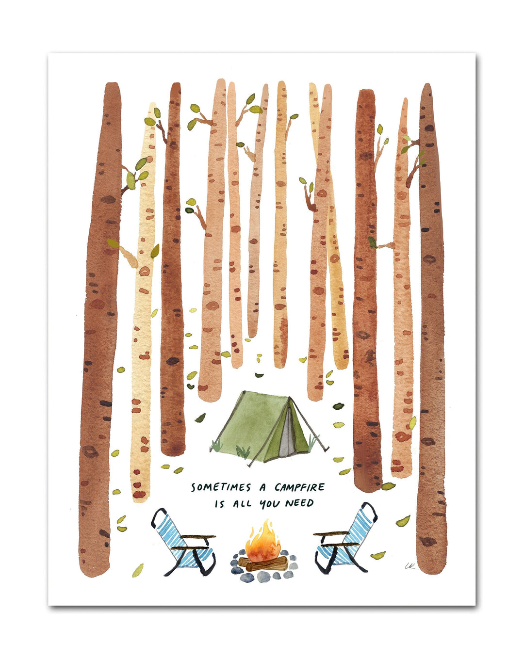Sometimes A Campfire Is All You Need Art Print Art Prints Little Truths Studio