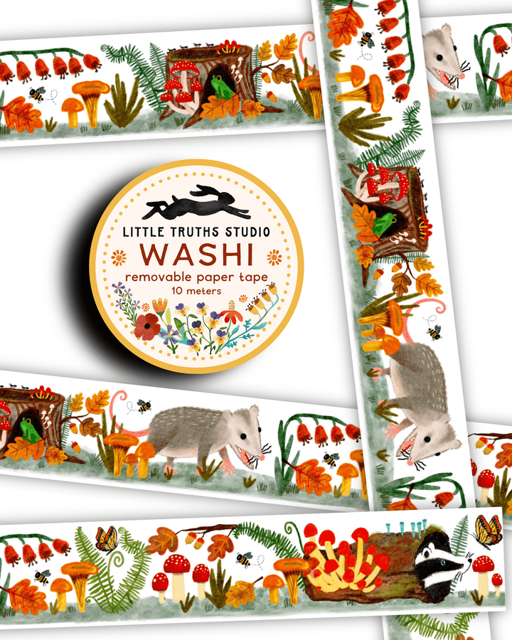 Woodland Animals Washi Tape PRE ORDER Washi Tape Little Truths Studio