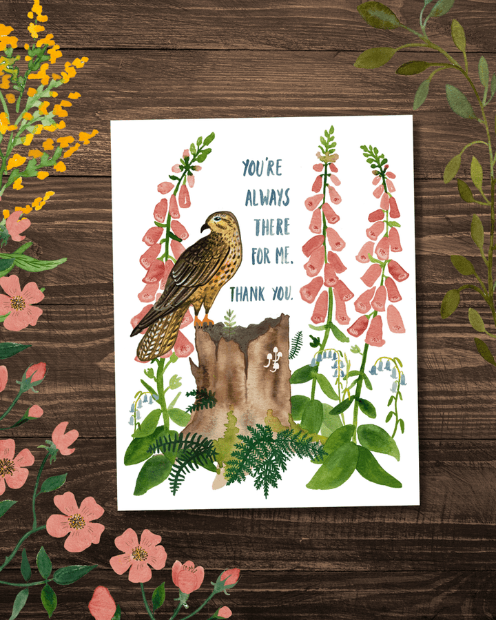 You're Always There For Me, Thank You Card Greeting Card Little Truths Studio