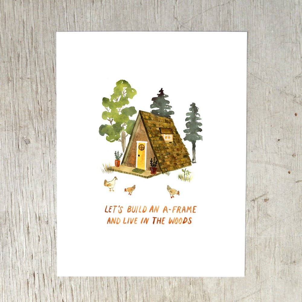 A-Frame Art Print Art Prints Little Truths Studio