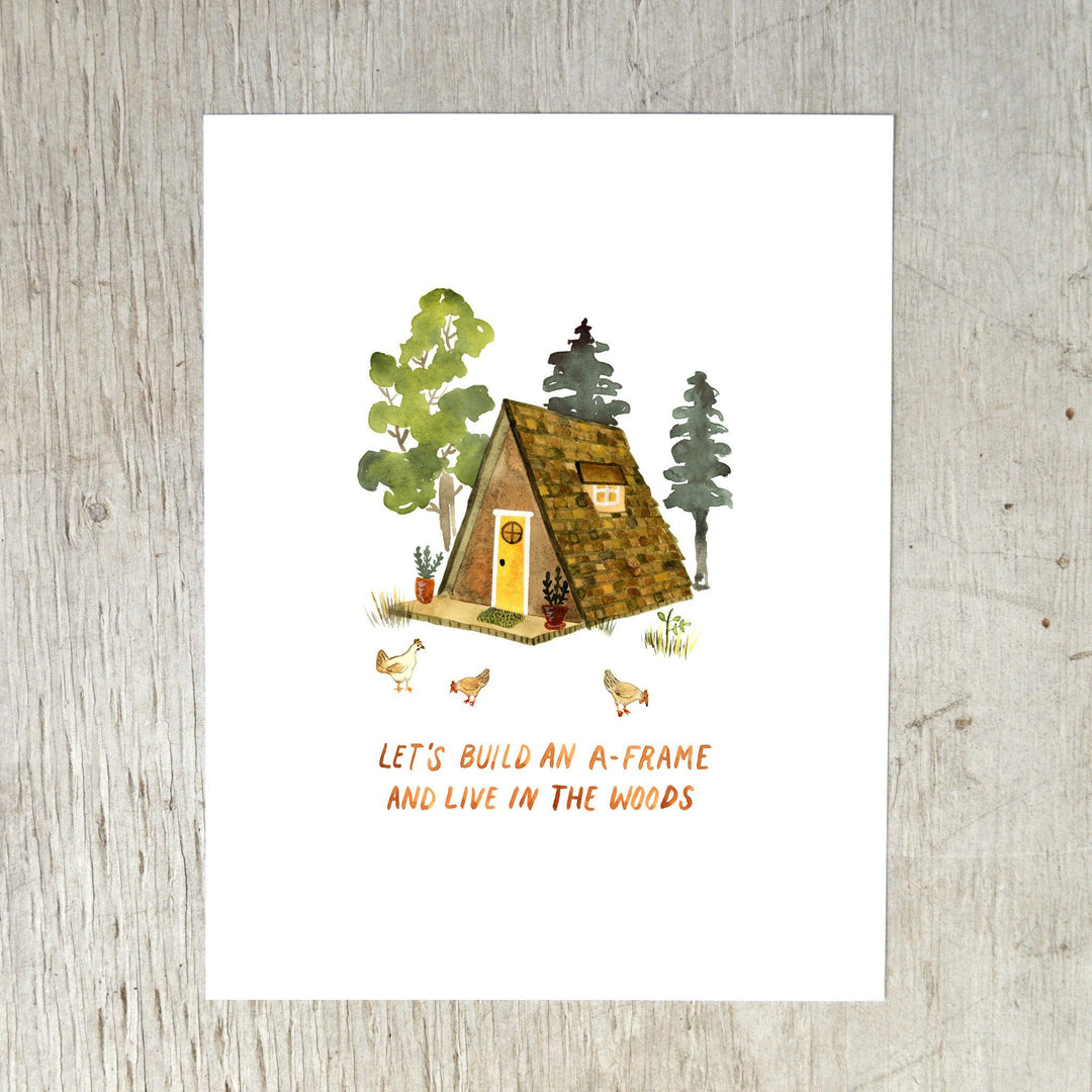 A-Frame Art Print Art Prints Little Truths Studio