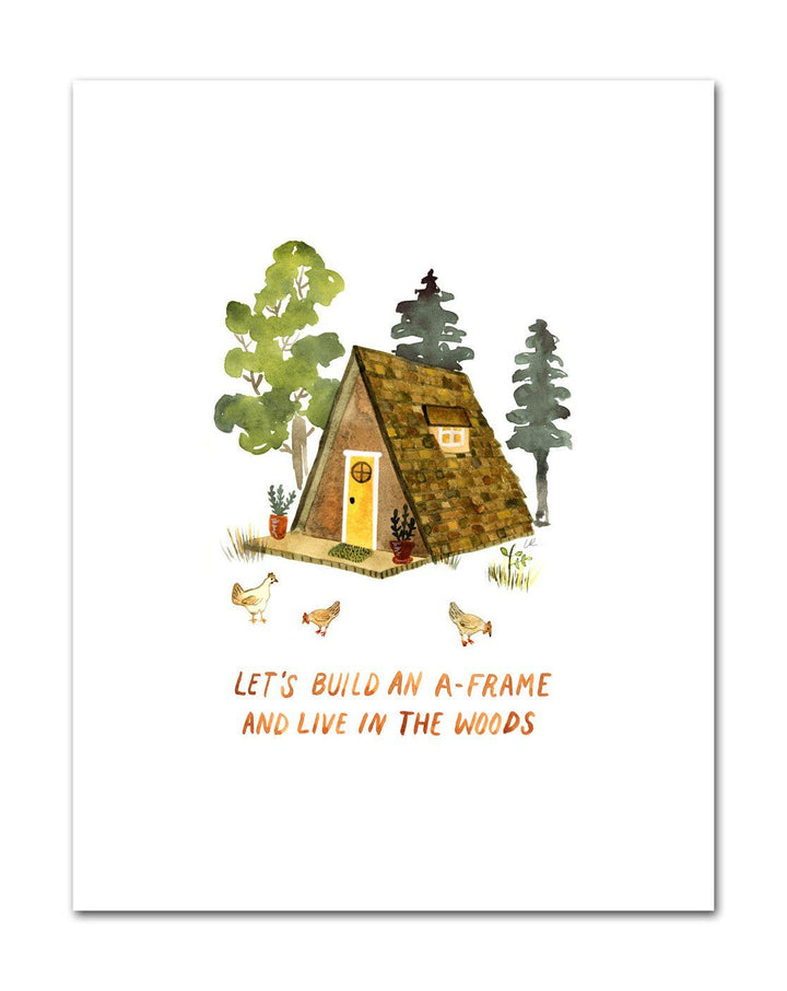 A-Frame Art Print Art Prints Little Truths Studio