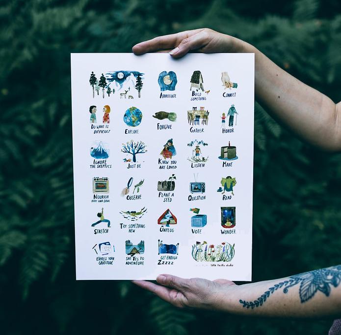 ABCs of Life Art Print Art Prints Little Truths Studio