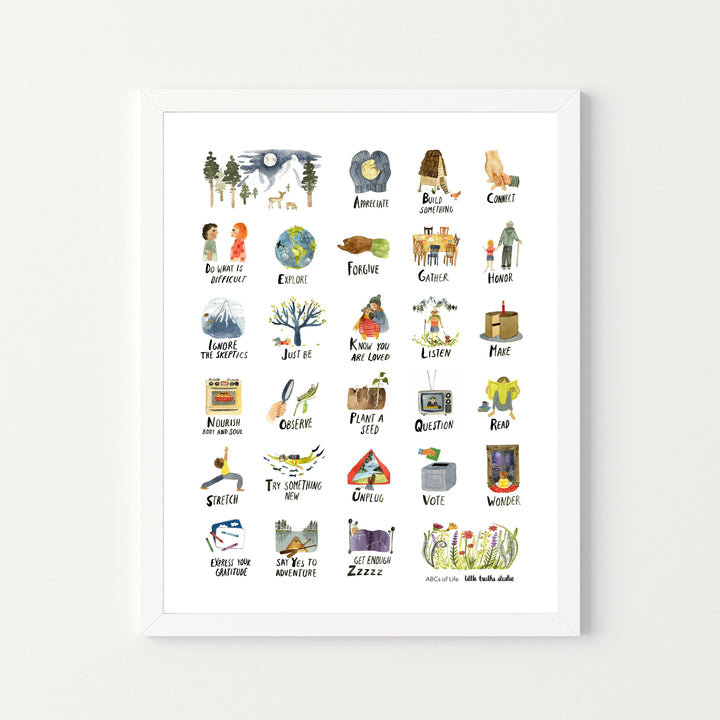 ABCs of Life Art Print Art Prints Little Truths Studio
