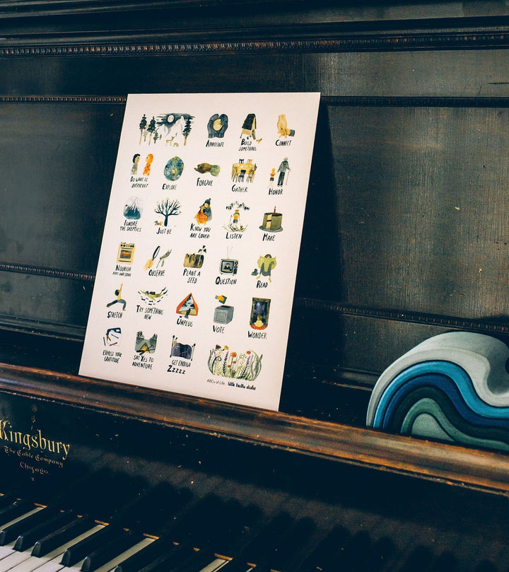 ABCs of Life Art Print Art Prints Little Truths Studio