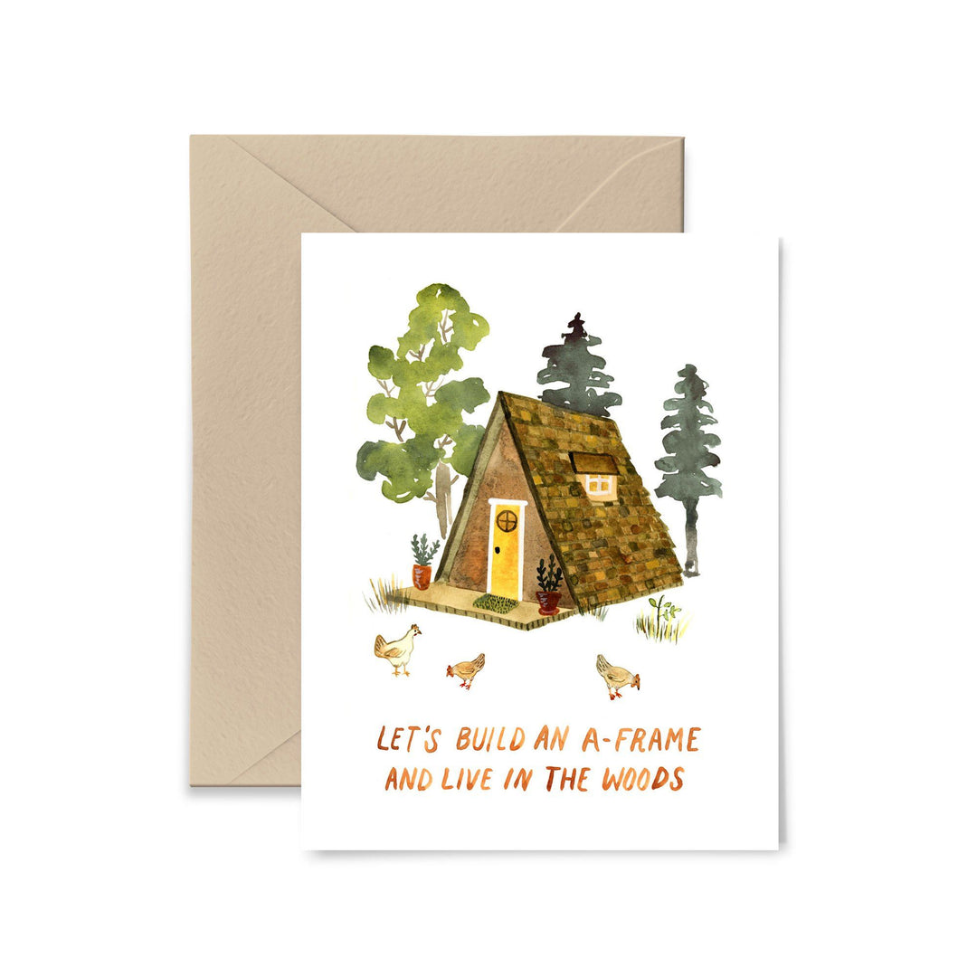 Build An A-Frame Greeting Card Greeting Card Little Truths Studio