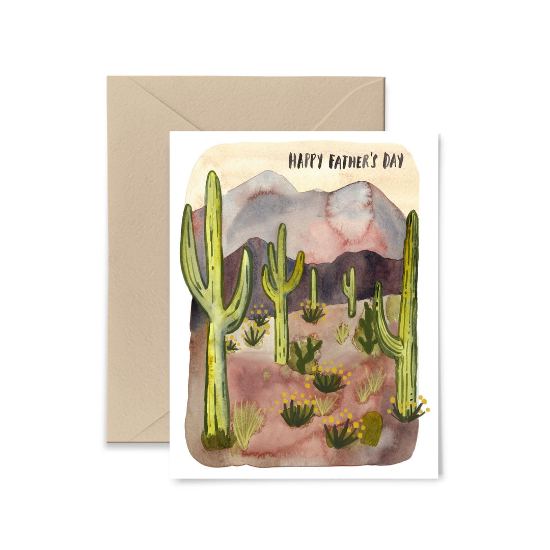 Cactus Father's Day Greeting Card Greeting Card Little Truths Studio 