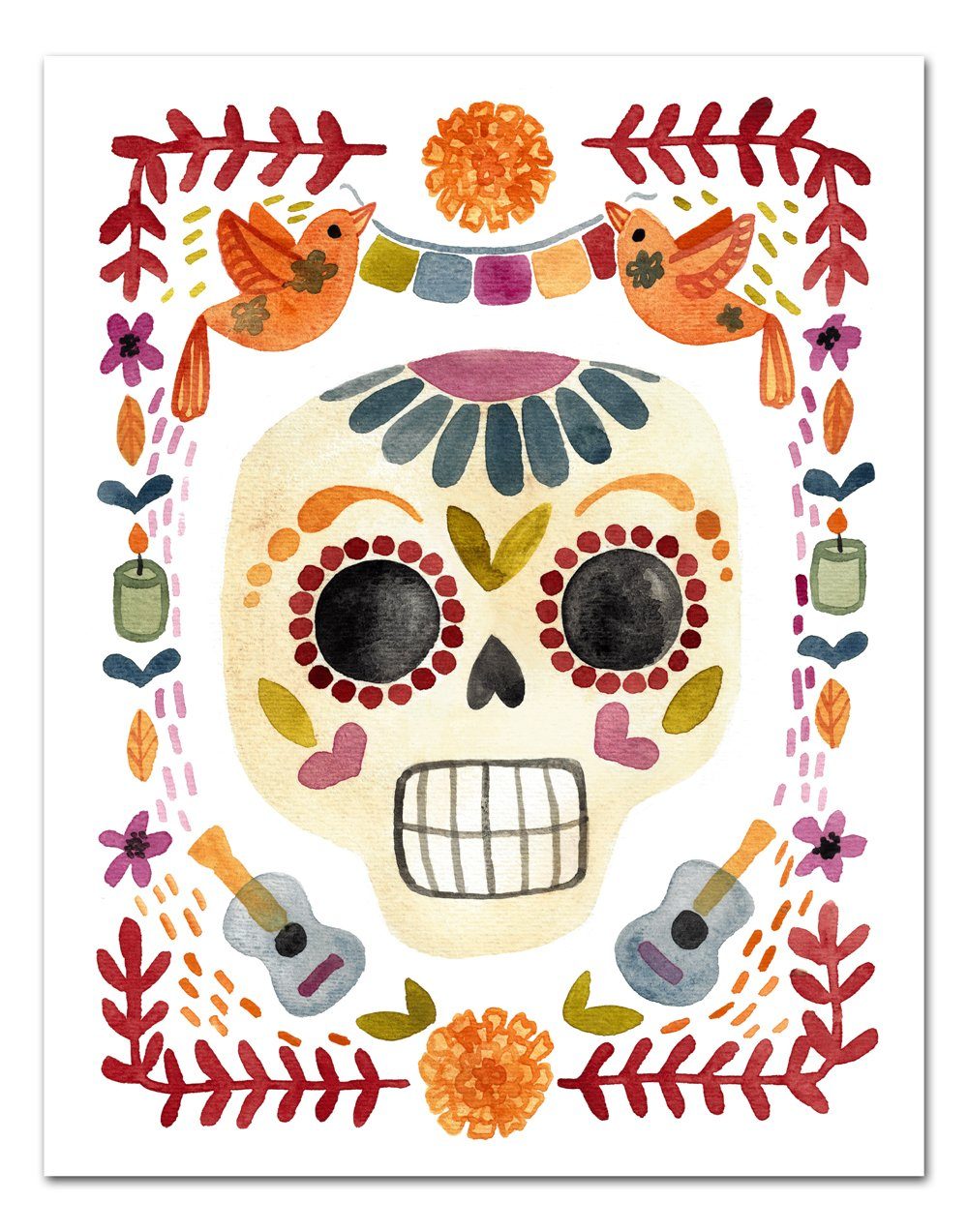 Day of the Dead Art Print Art Prints Little Truths Studio