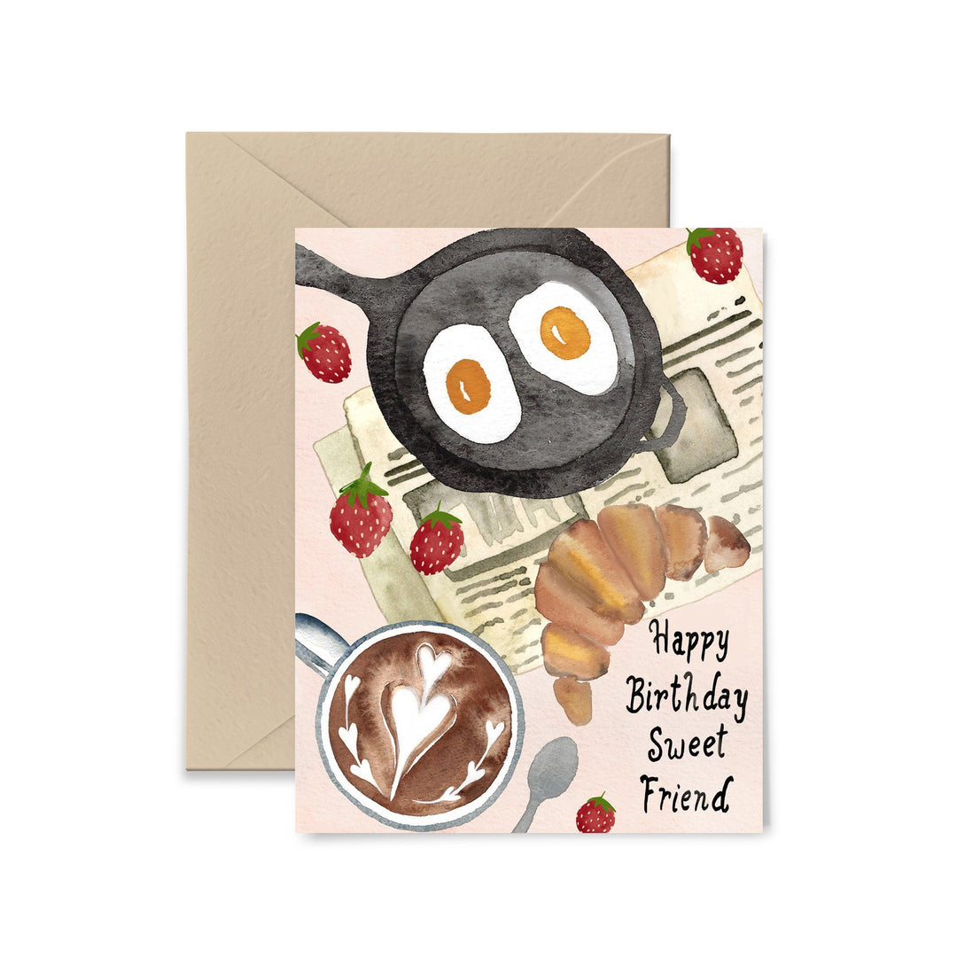 Happy Birthday Sweet Friend Greeting Card Greeting Card Little Truths Studio