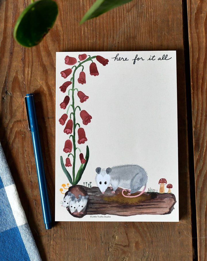 Here For It All Notepad Notepad Little Truths Studio