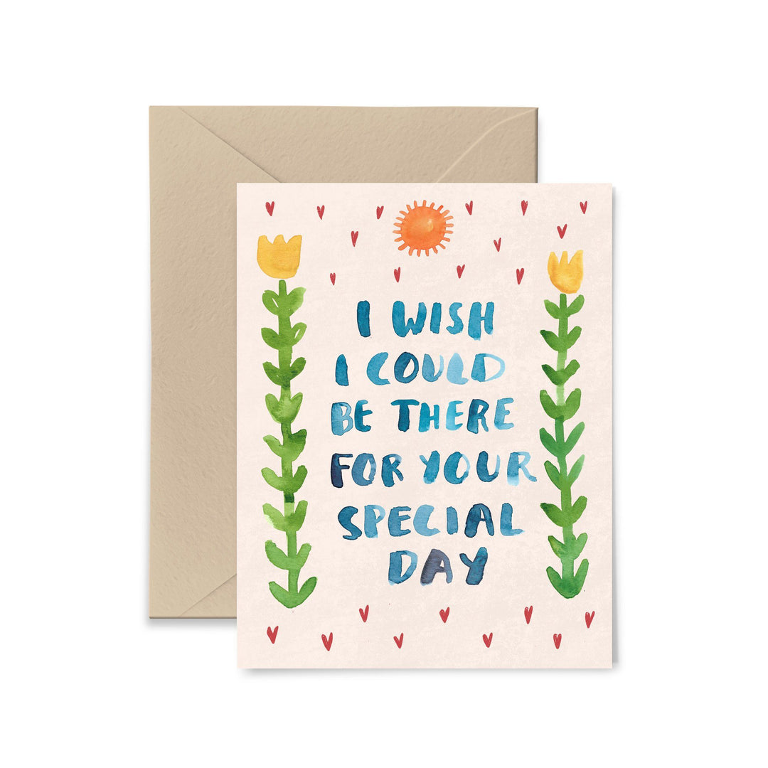 I Wish I Could Be There Greeting Card Greeting Card Little Truths Studio 