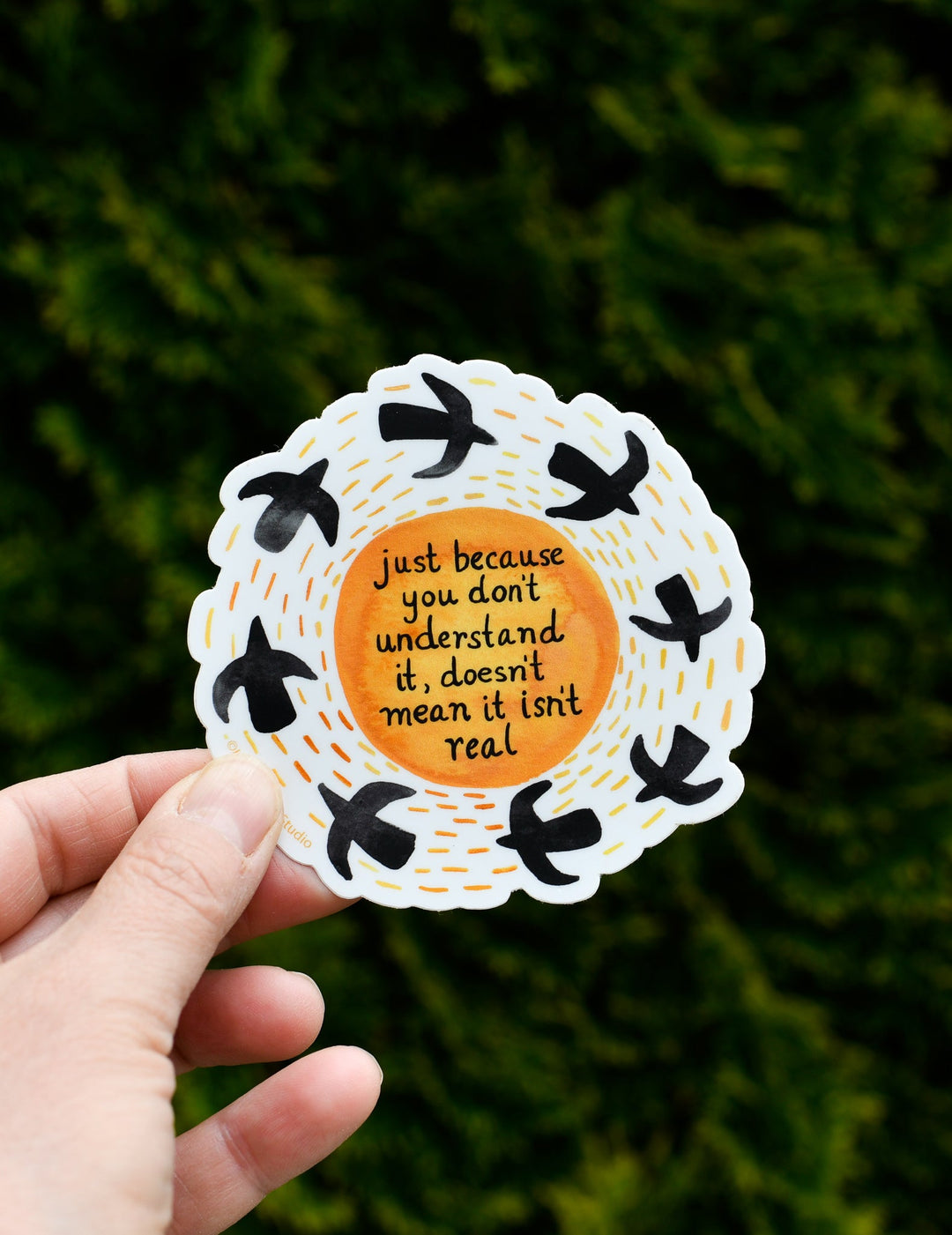 Just Because You Don't Understand It Sticker Electronics Stickers & Decals Little Truths Studio
