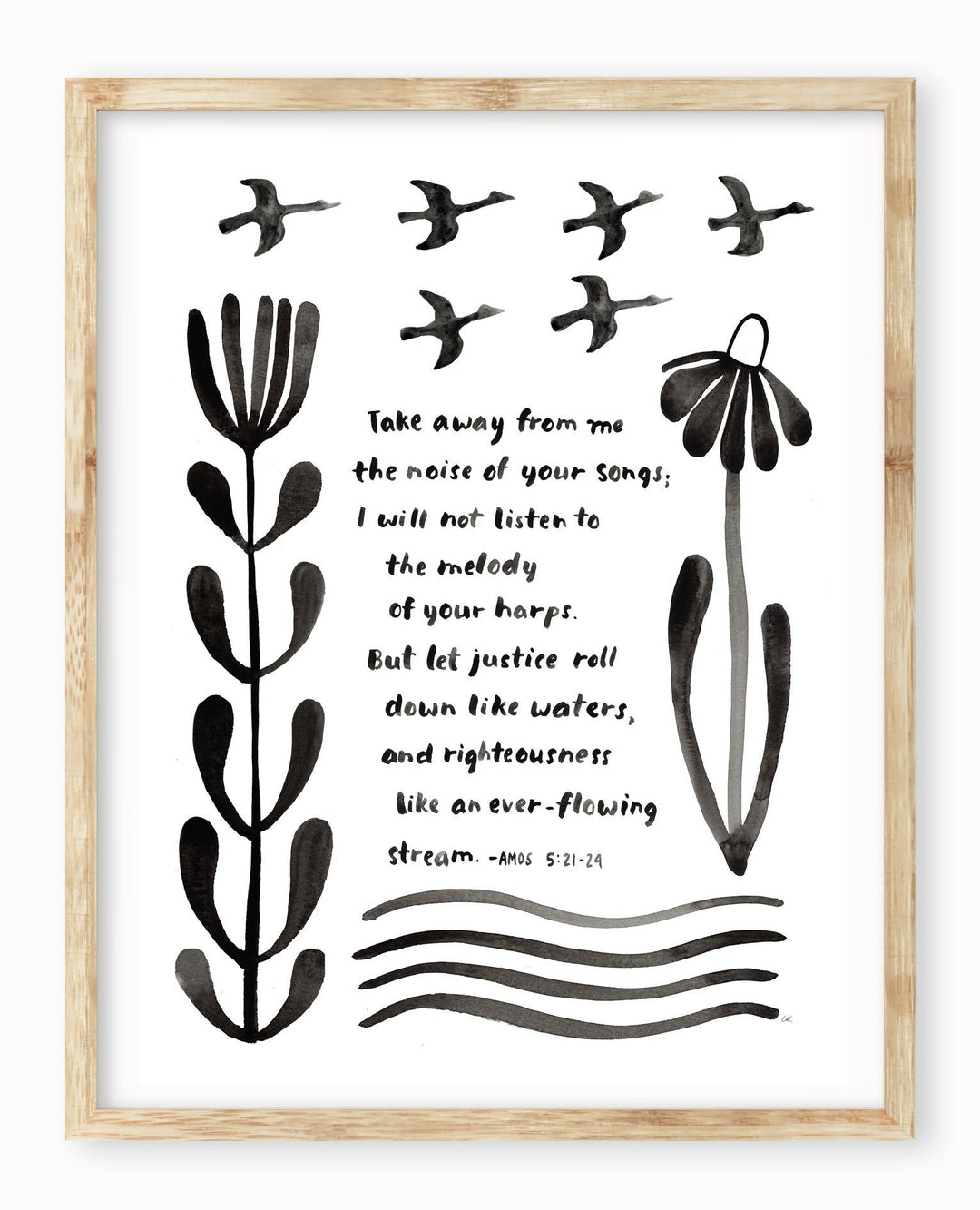 Let Justice Roll Down Art Print Art Prints Little Truths Studio