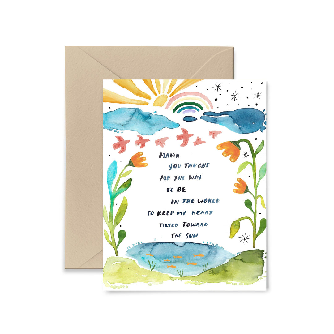Mama You Taught Me The Way Mother's Day Greeting Card Greeting Card Little Truths Studio
