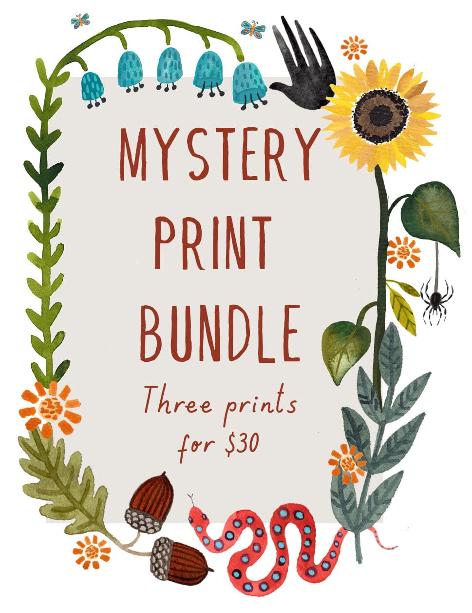 Mystery Art Print Bundle Art Prints Little Truths Studio 