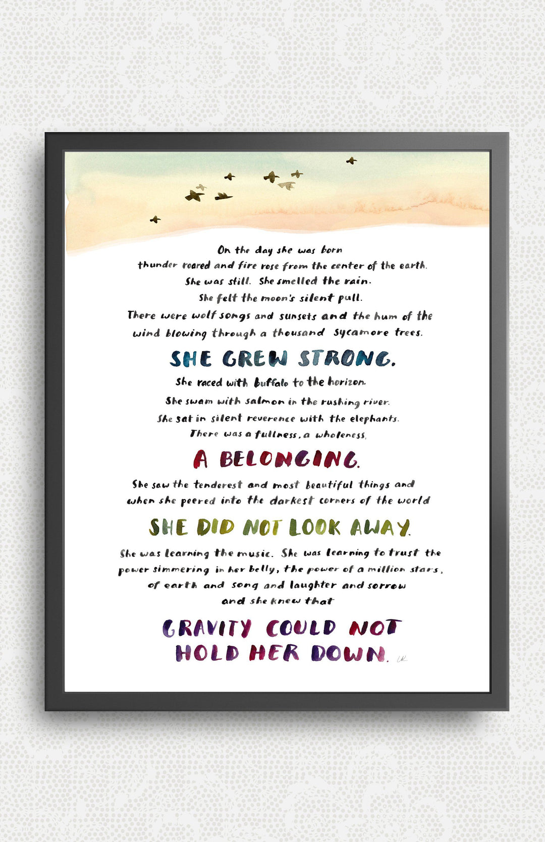 On The Day She Was Born Art Print Art Prints Little Truths Studio