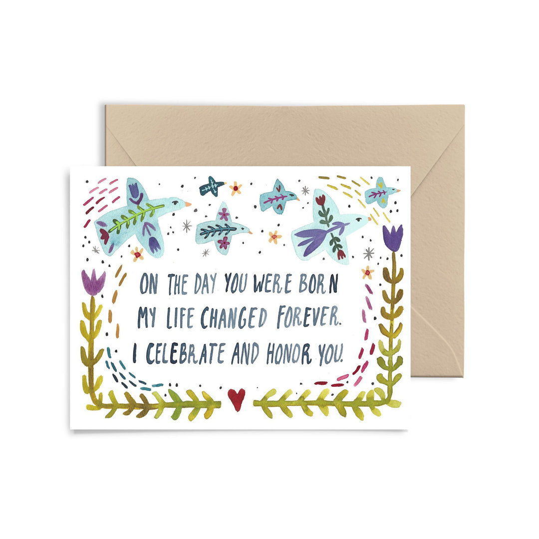 On The Day Your Were Born Greeting Card Greeting Card Little Truths Studio
