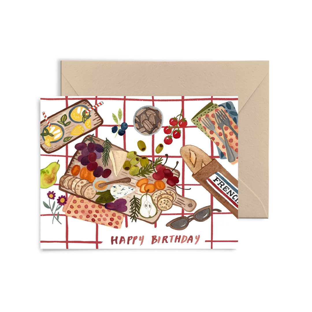 Picnic Birthday Greeting Card Greeting Card Greeting Card Little Truths Studio 