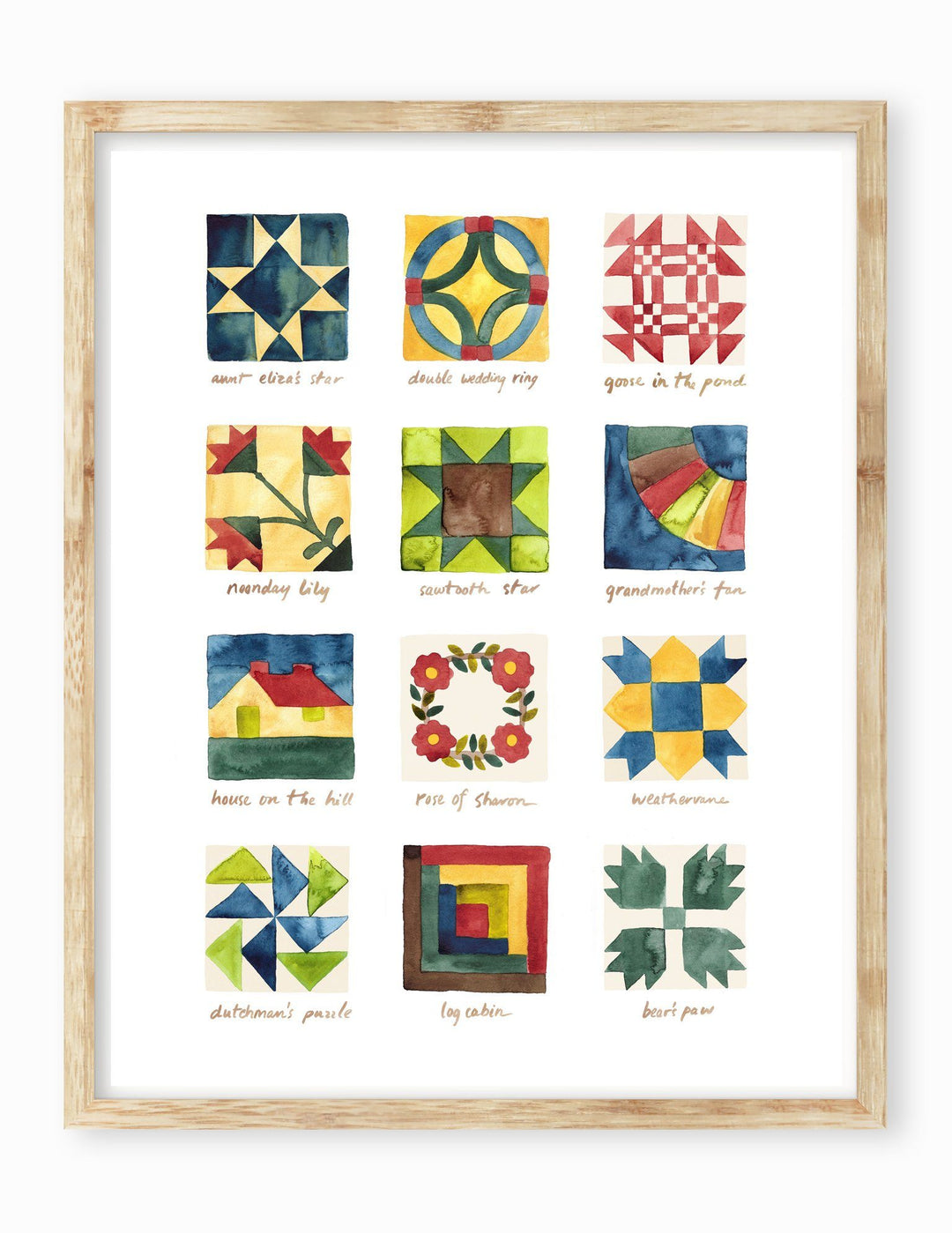 Quilt Blocks Art Print Art Prints Little Truths Studio