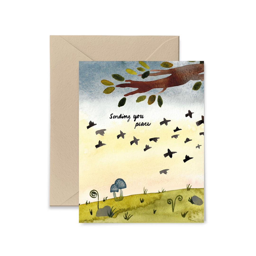 Sending You Peace Greeting Card Greeting Card Little Truths Studio 