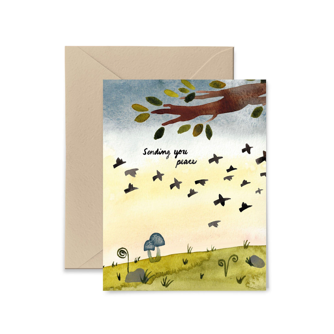 Sending You Peace Greeting Card Greeting Card Little Truths Studio