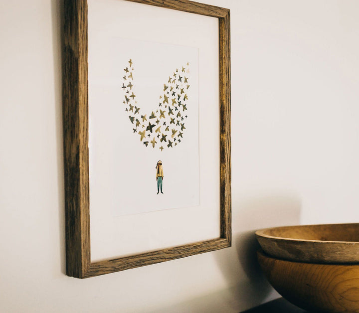 Starling Murmuration Art Print Art Prints Little Truths Studio