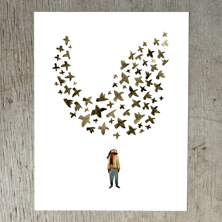Starling Murmuration Art Print Art Prints Little Truths Studio