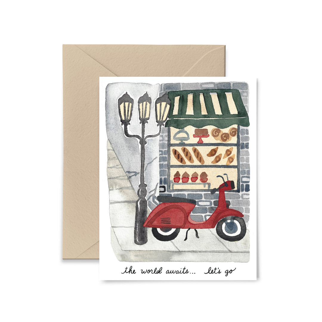 The World Awaits Greeting Card Greeting Card Little Truths Studio
