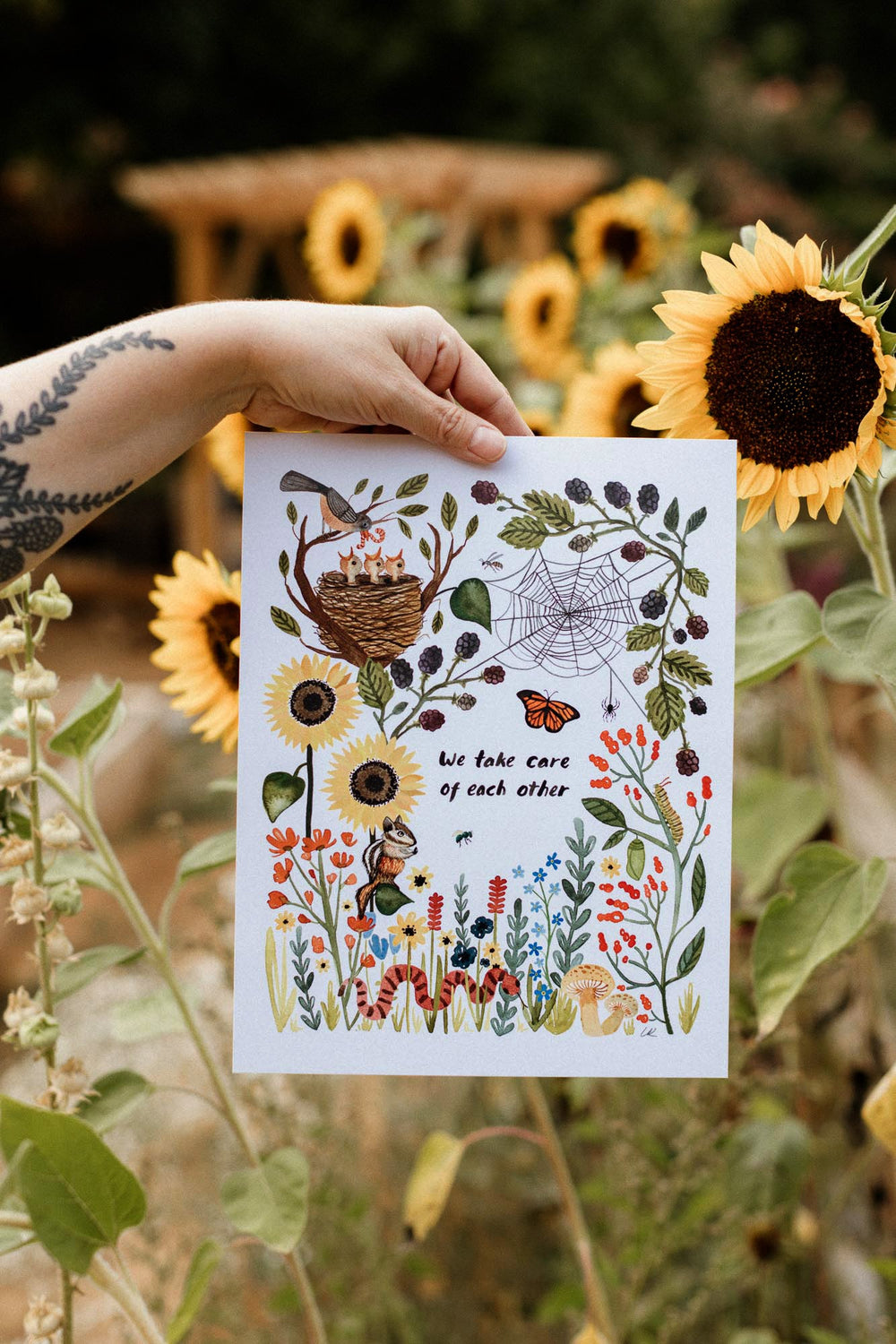We Take Care Of Each Other Art Print Art Prints Little Truths Studio