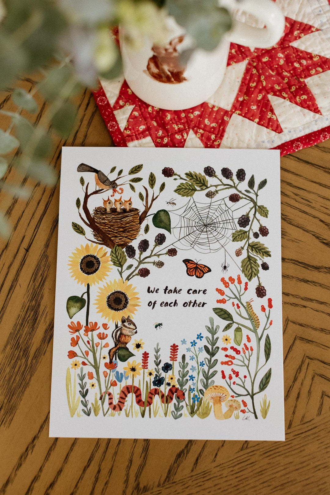 We Take Care Of Each Other Art Print Art Prints Little Truths Studio