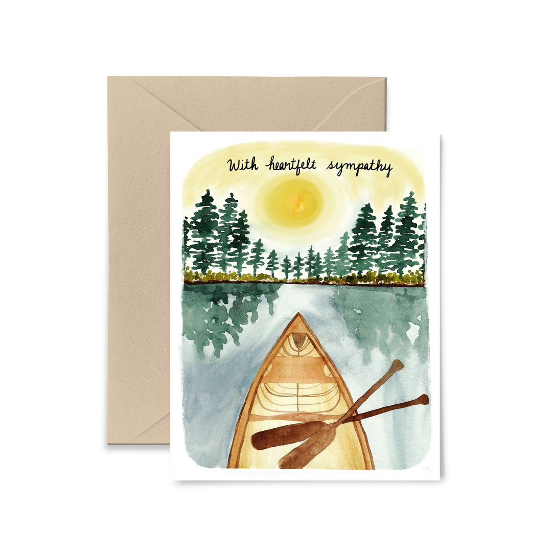 With Heartfelt Sympathy Greeting Card Greeting Card Little Truths Studio 