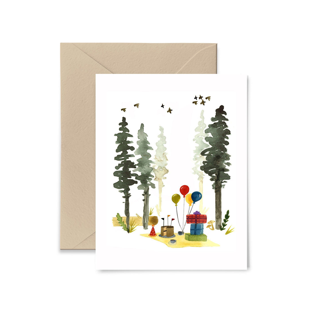 Woodland Birthday Greeting Card Greeting Card Little Truths Studio 