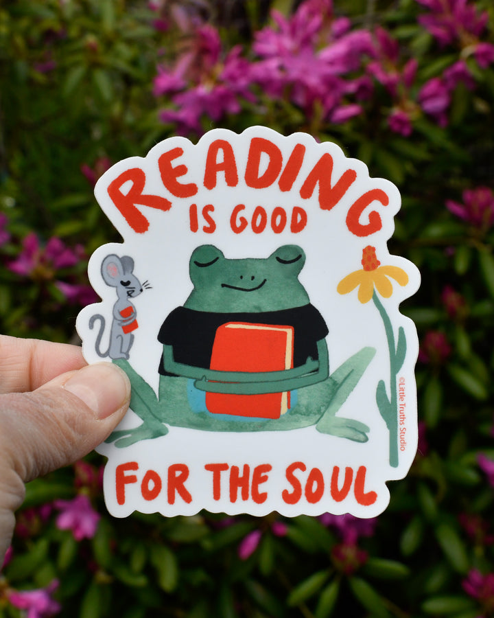 Reading Is Good For The Soul Sticker