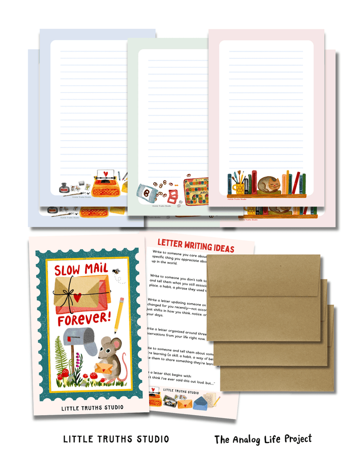 Analog Dreams Letter Writing Paper With Envelopes Letter Writing Paper Little Truths Studio 