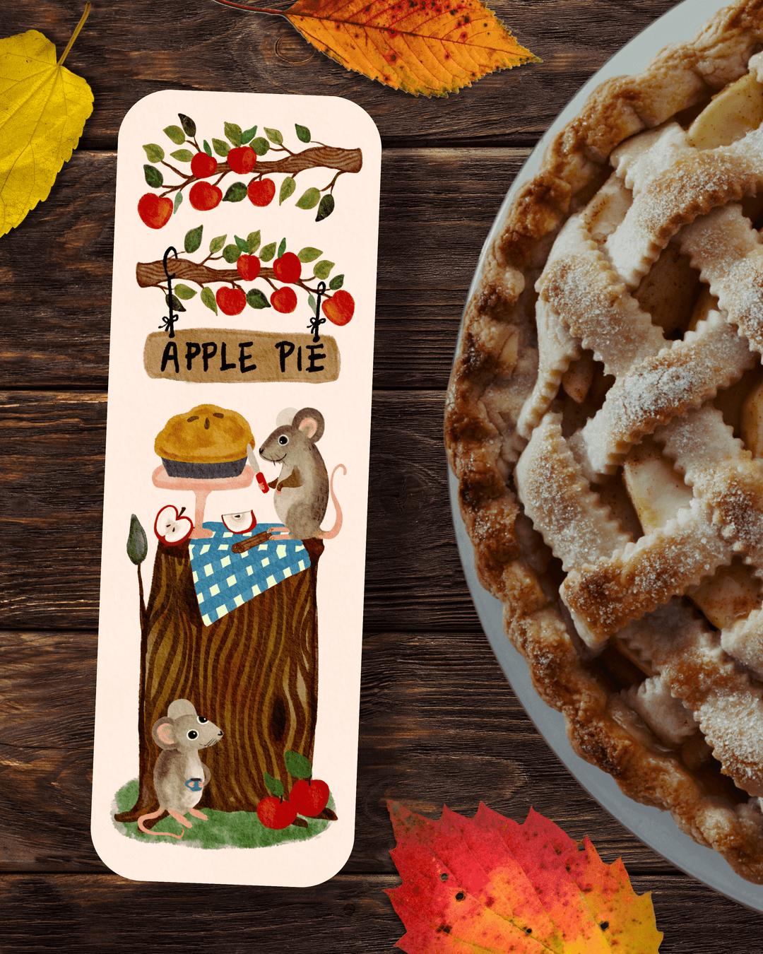 Apple Pie Bookmark Bookmark Little Truths Studio 