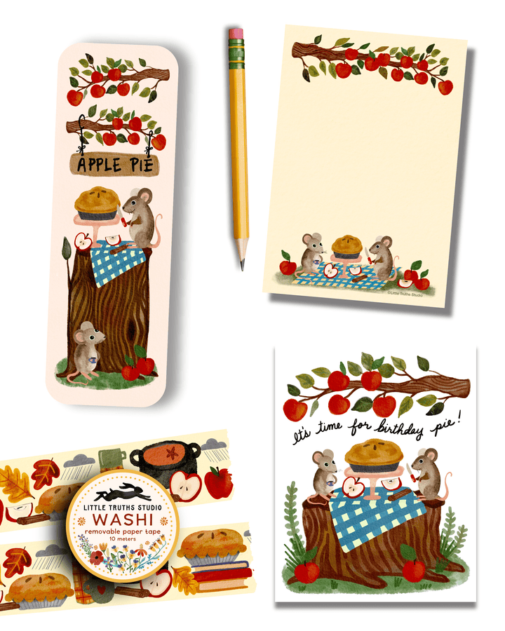 Apple Pie Bookmark Bookmark Little Truths Studio 