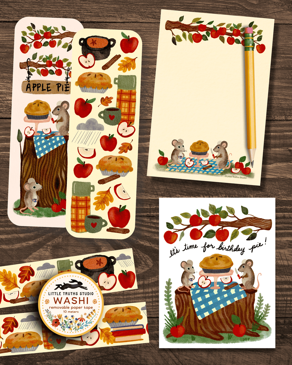 Apples & Mice Notepad Notepad Little Truths Studio 