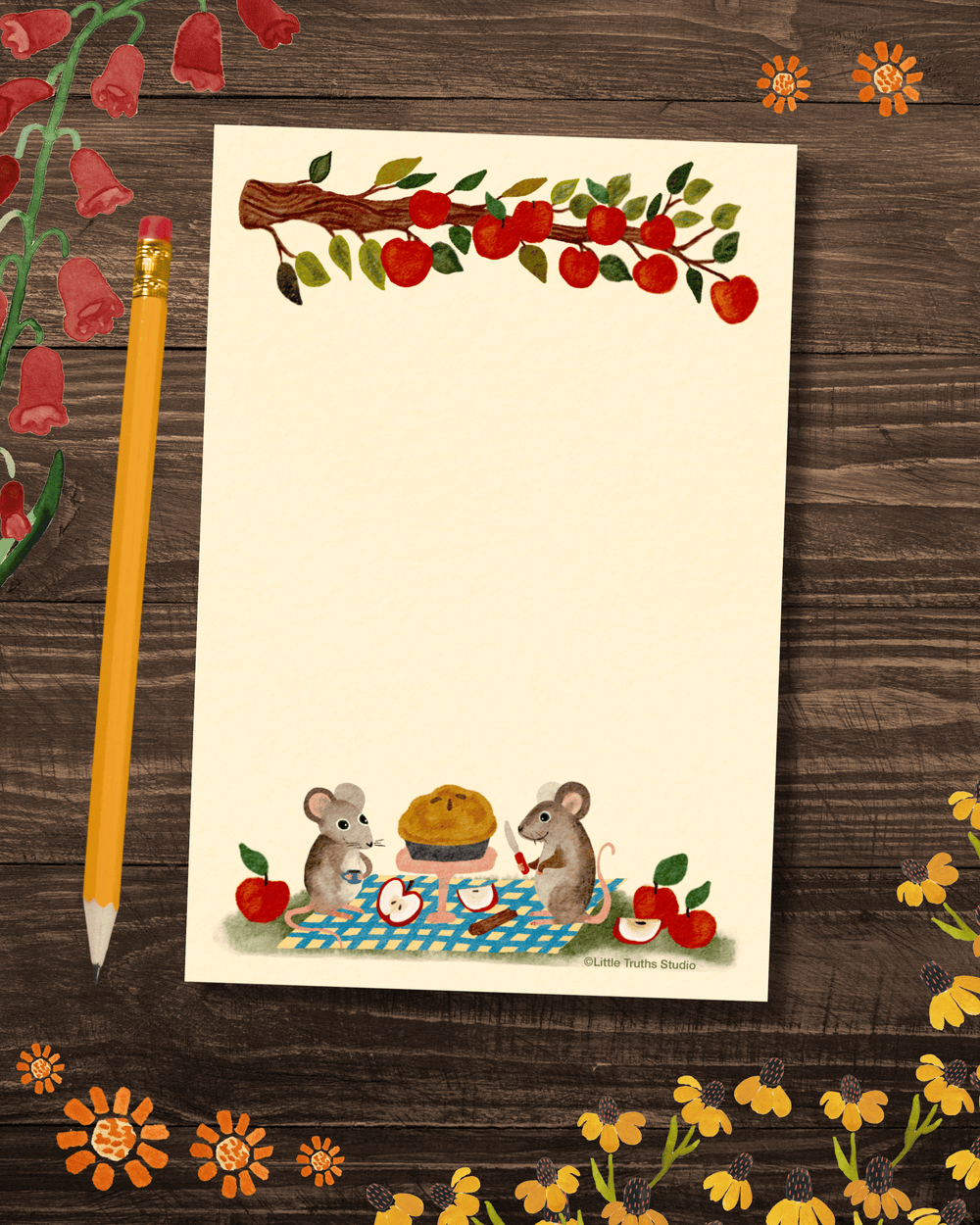 Apples & Mice Notepad Notepad Little Truths Studio 