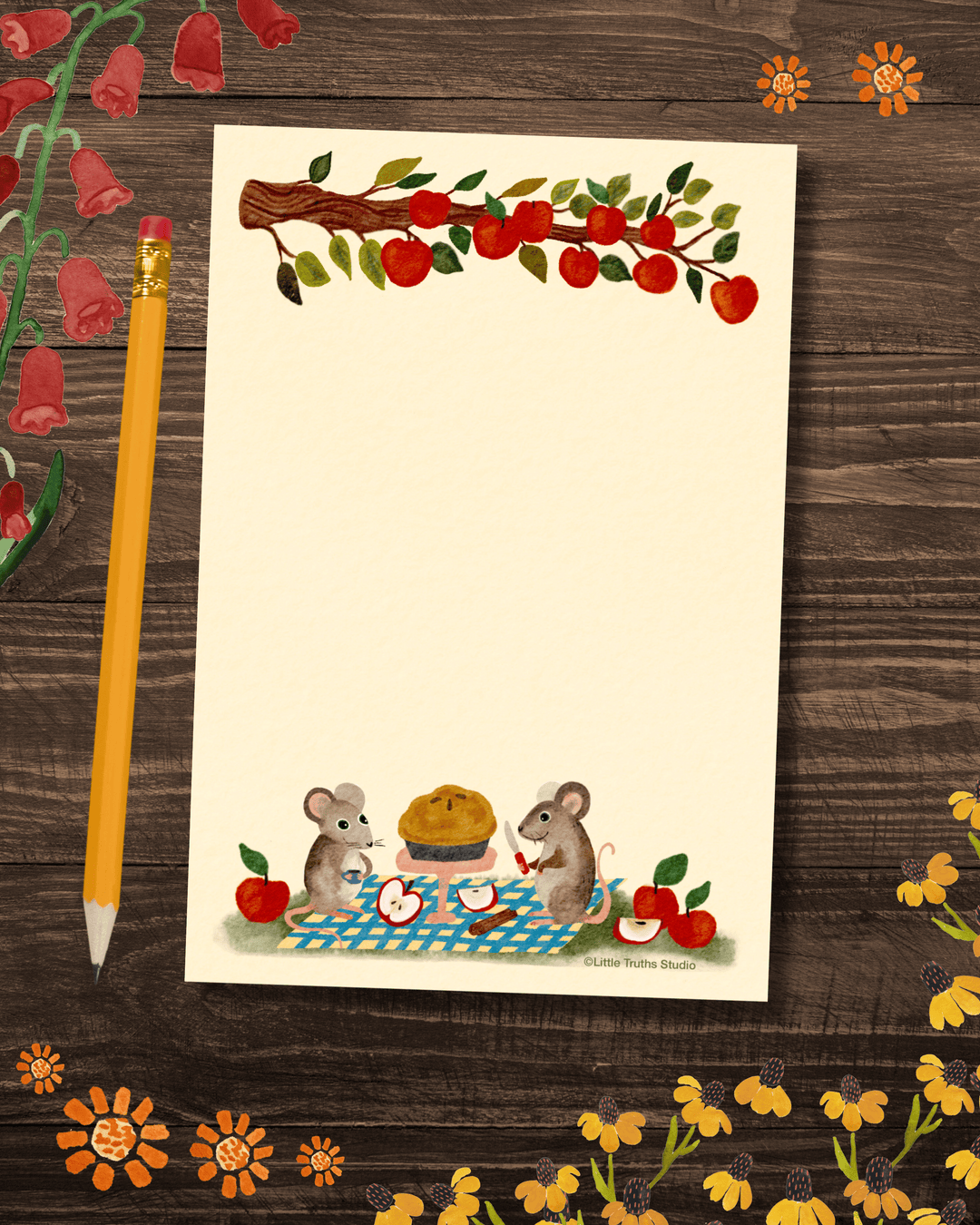 Apples & Mice Notepad Notepad Little Truths Studio 