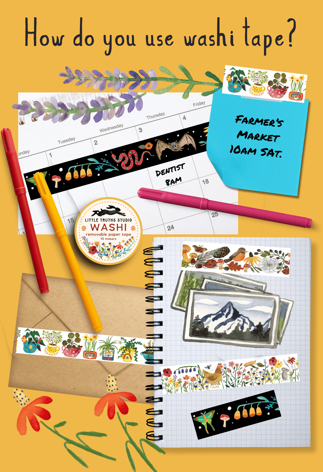 Autumn Washi Tape Washi Tape Little Truths Studio 