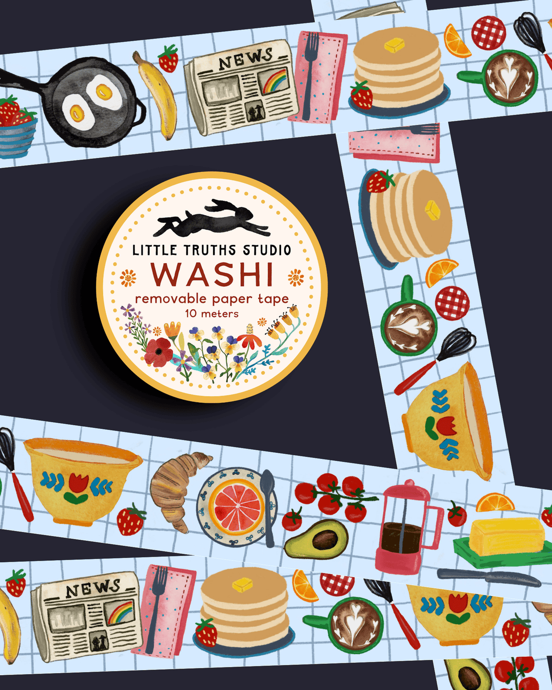 Brunch Washi Tape Washi Tape Little Truths Studio 