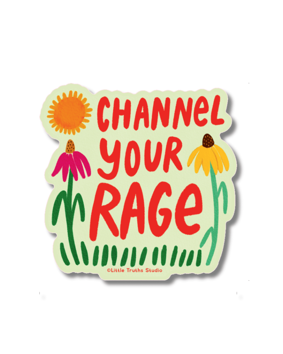 Channel Your Rage Sticker sticker Little Truths Studio 